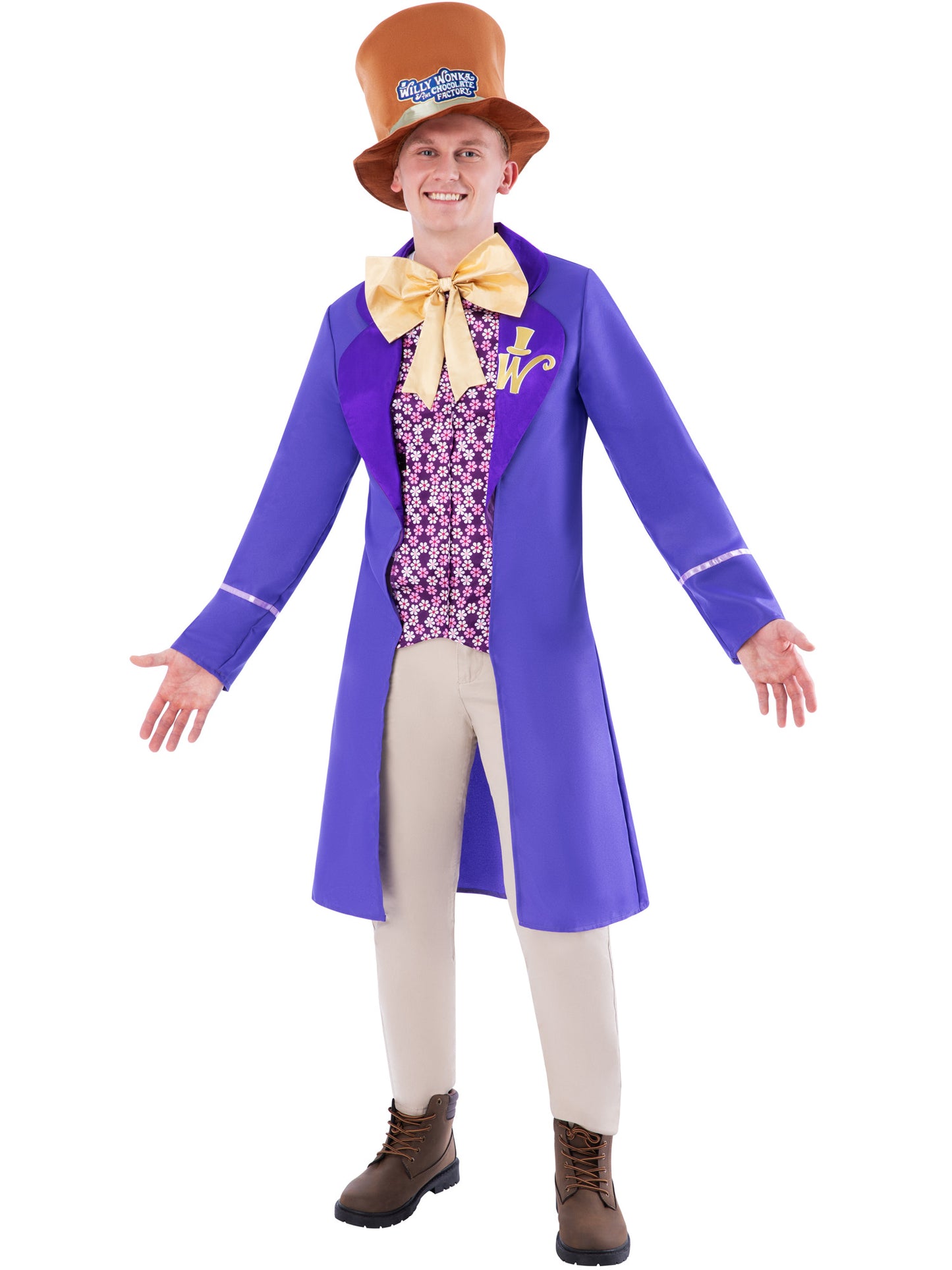 Rubies Willy Wonka Kostüm für Herren mit Coat und Hut – Produktansicht