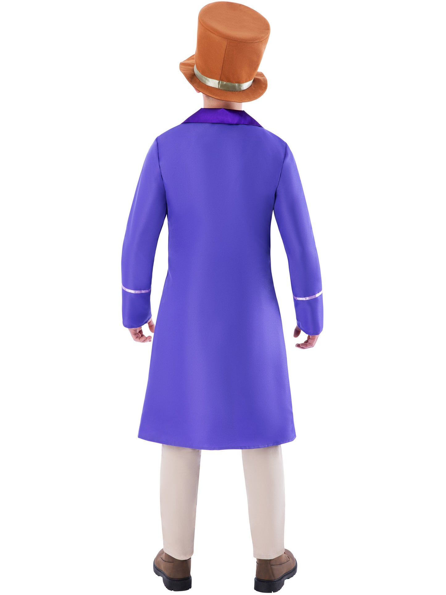 Rubies Willy Wonka Kostüm für Herren mit Coat und Hut – Detailansicht