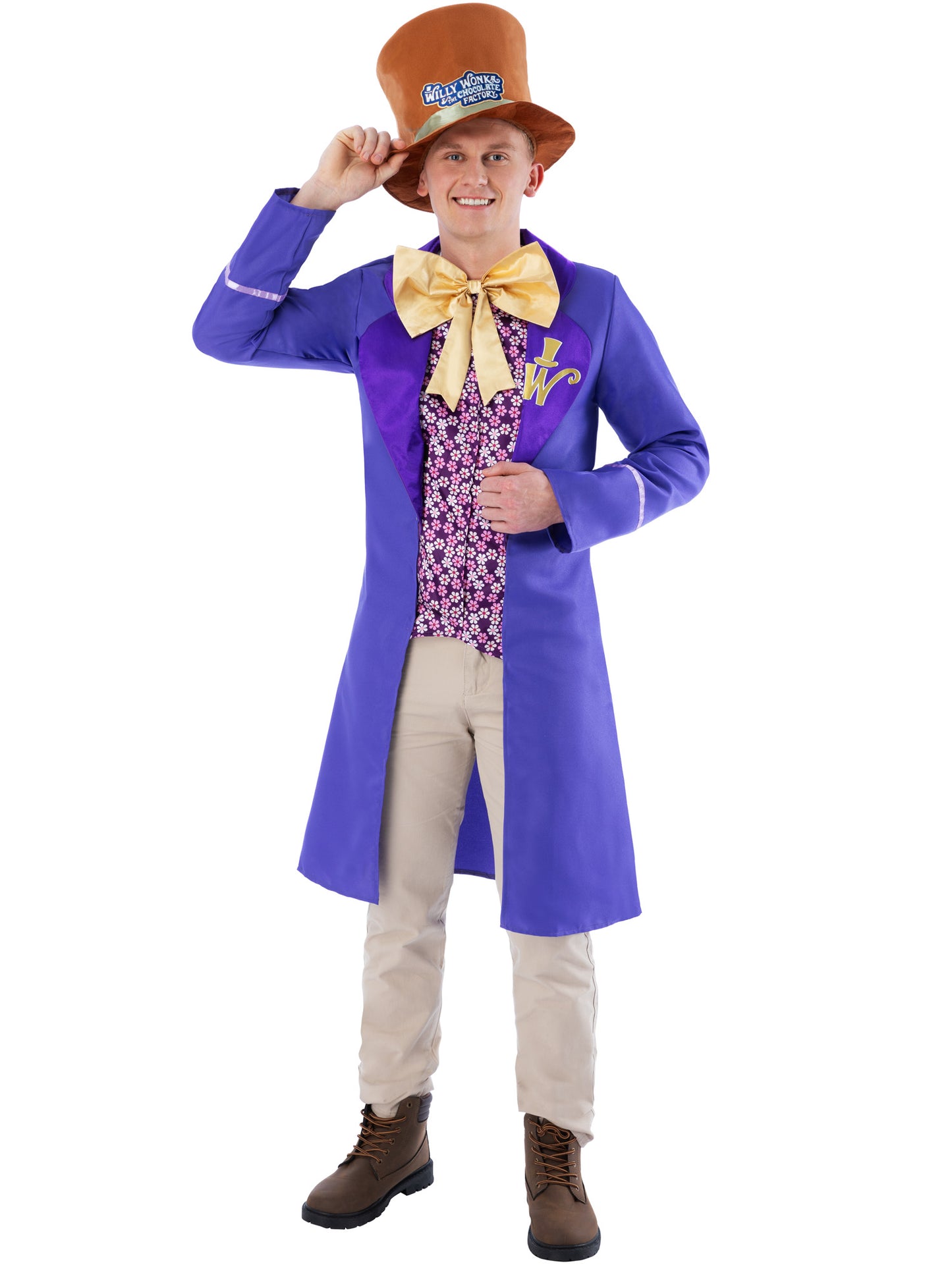 Rubies Willy Wonka Kostüm für Herren mit Coat und Hut – Verpackung