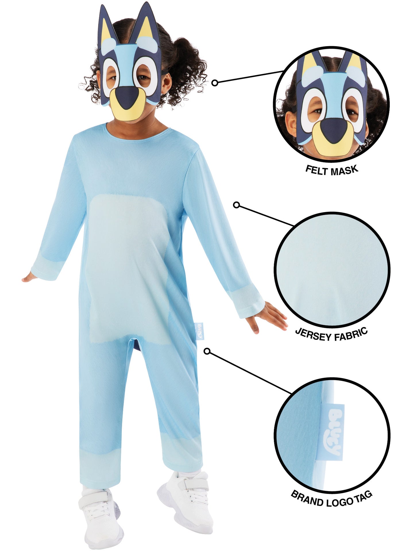 Rubies Bluey Kostüm für Kinder – Seitenansicht