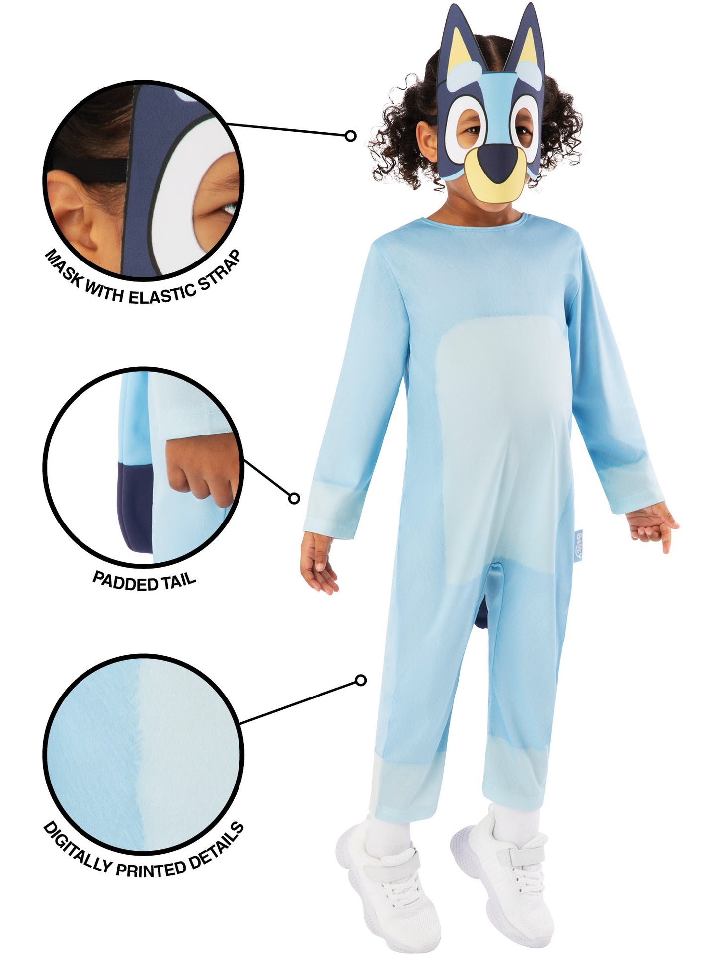 Rubies Bluey Kostüm für Kinder – Rückansicht