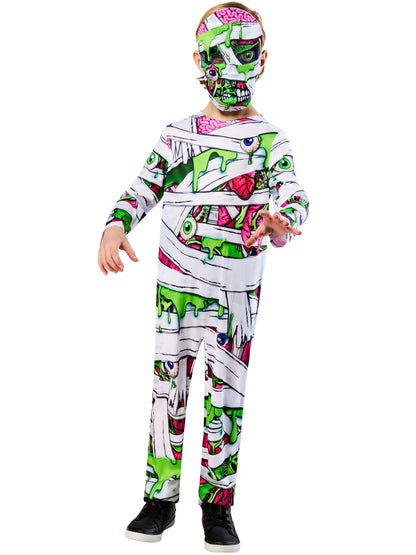 Rubies Pop Art Mummy Kinderkostüm mit Overall und Maske – Produktansicht