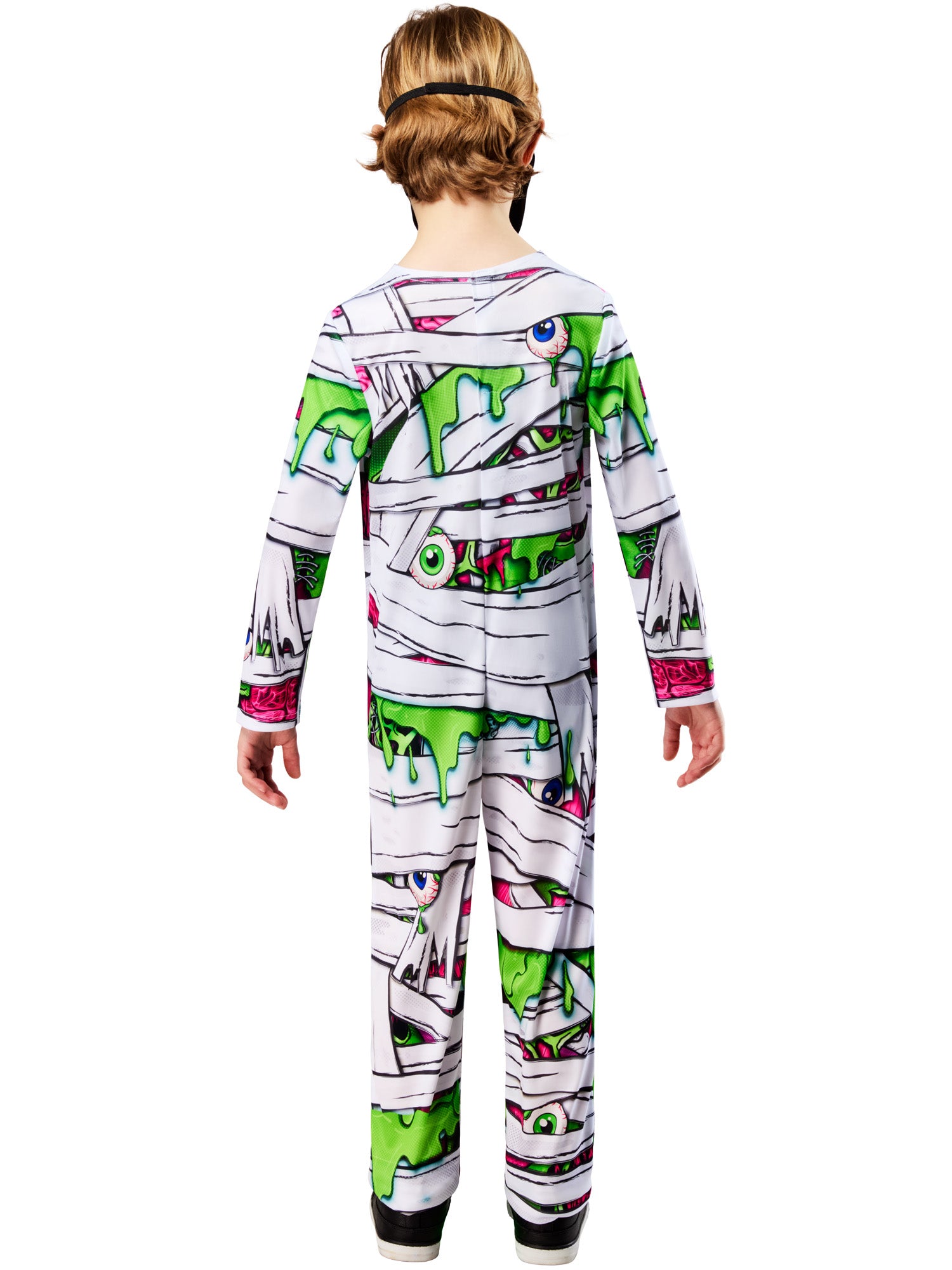 Rubies Pop-Art-Mumienkostüm für Kinder mit Overall und Maske – Detailansicht