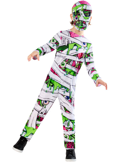 Rubies Pop Art Mummy Kinderkostüm mit Overall und Maske – Verpackung