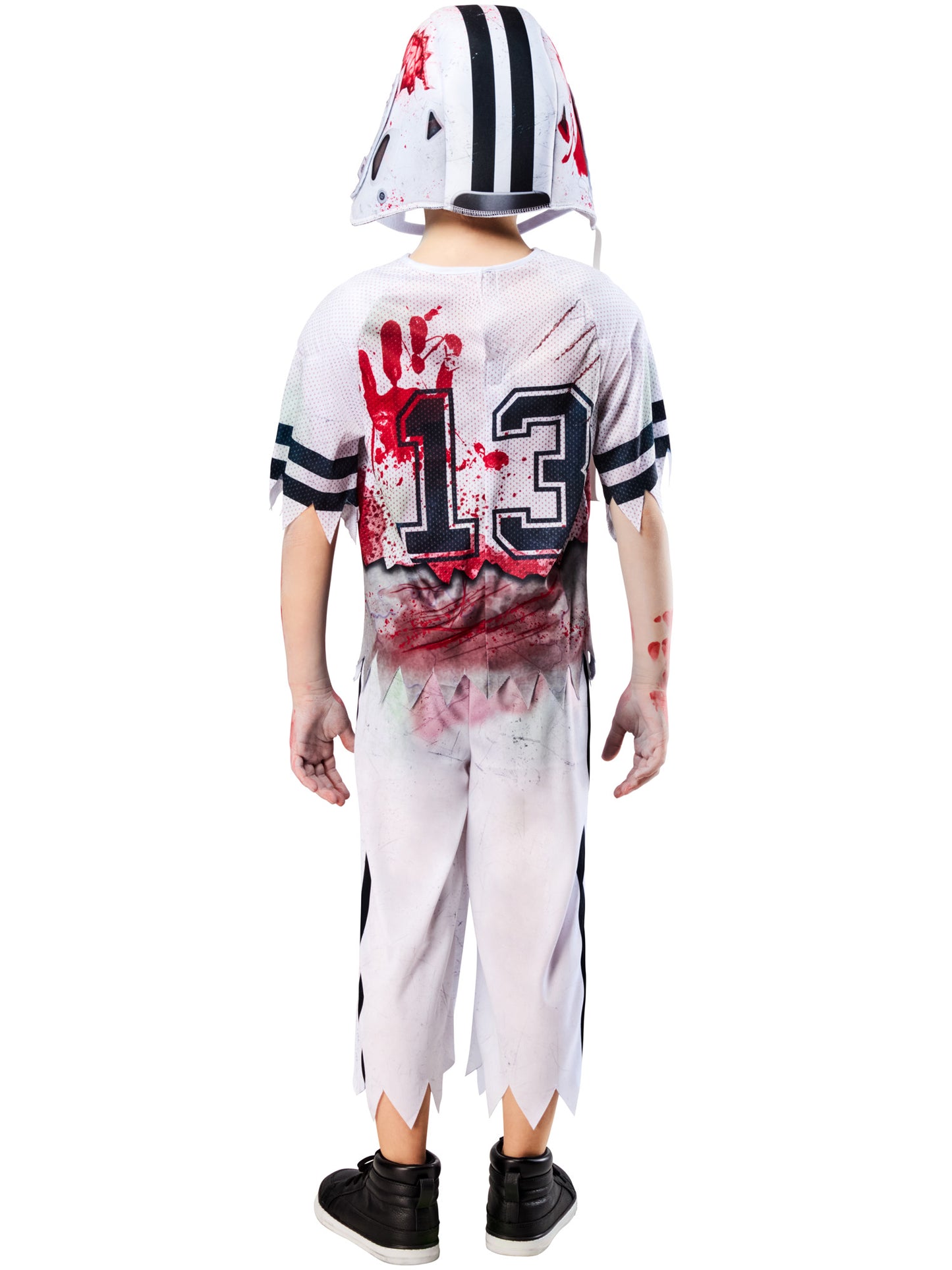 Rubies Zombie-American-Footballer-Kinderkostüm mit Top, Hose und Helm – Detailansicht