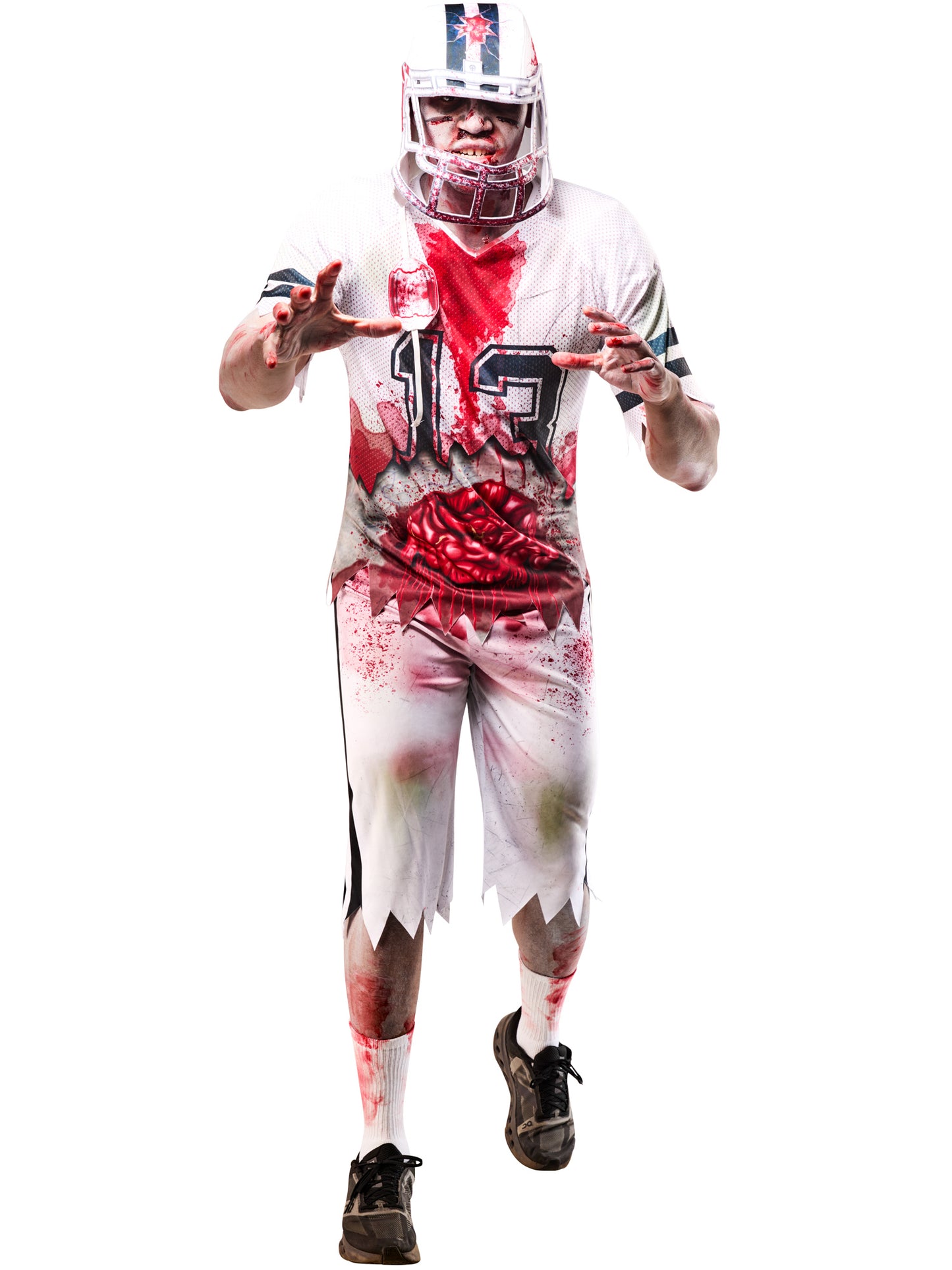 Rubies Zombie-American-Footballer-Kostüm für Herren mit Top, Hose und Helm – Produktansicht