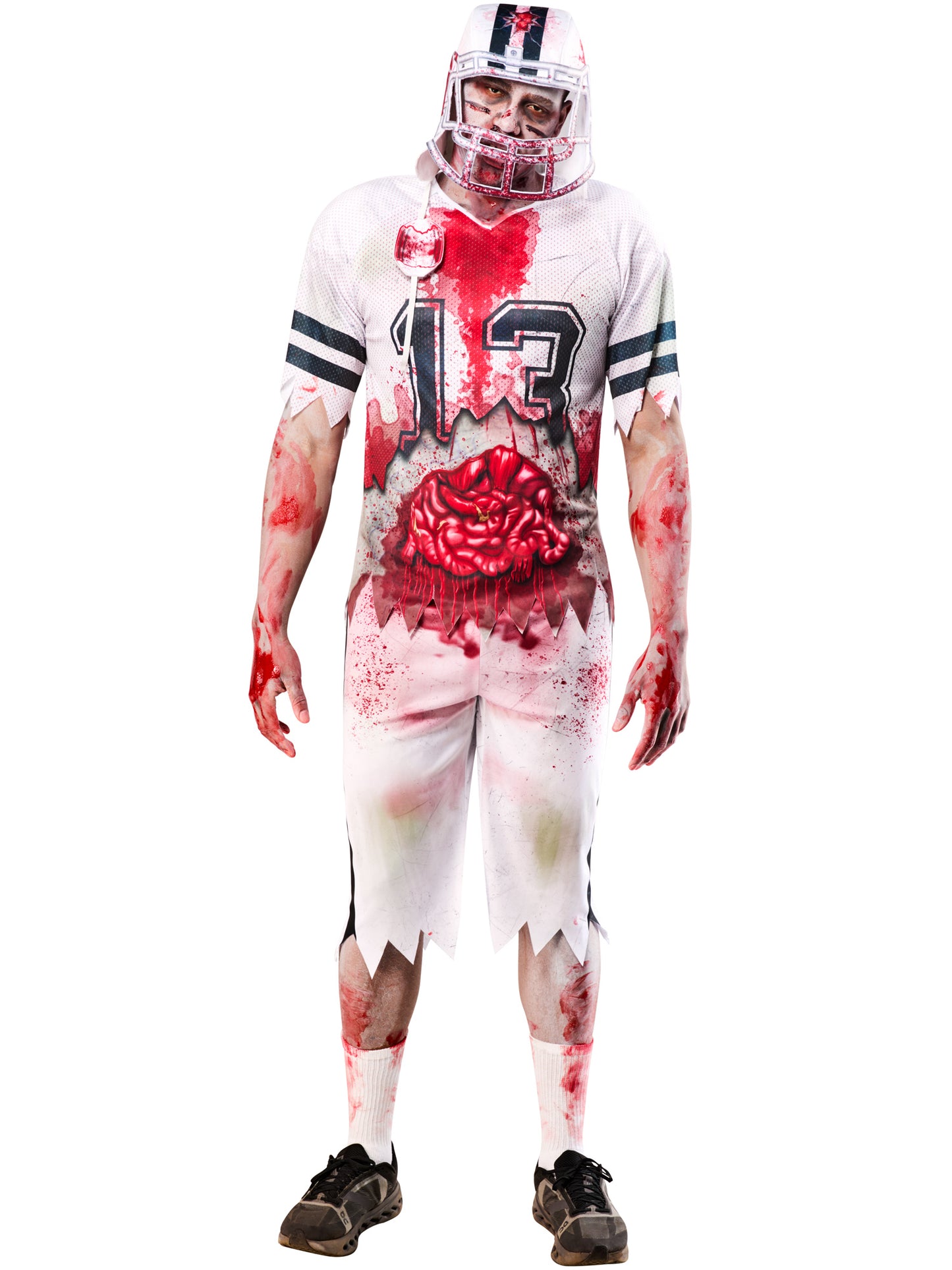 Rubies Zombie-American-Footballer-Kostüm für Herren mit Top, Hose und Helm – Verpackung