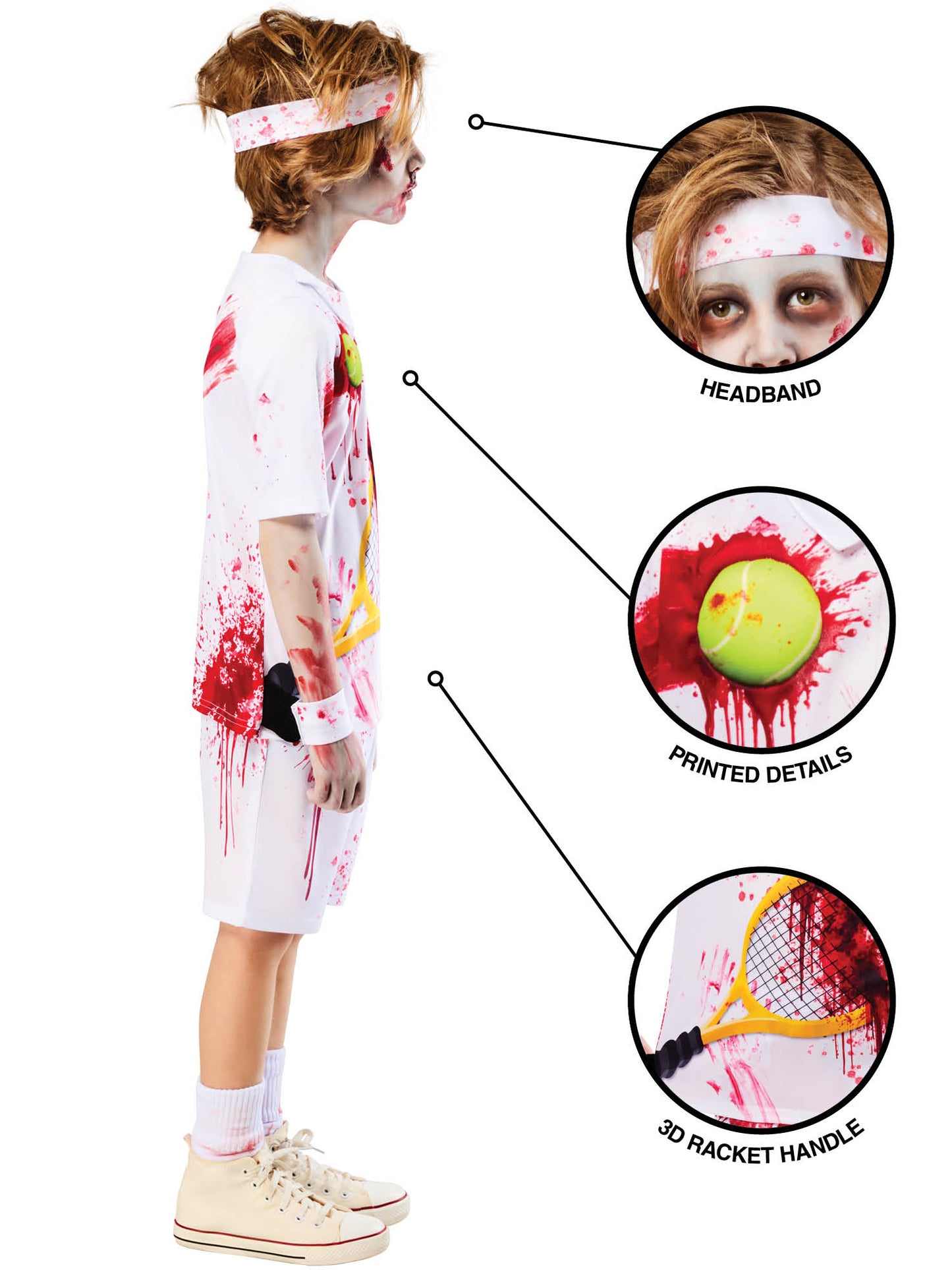 Rubies Zombie-Rotter-Kinderkostüm für Jungen – Seitenansicht