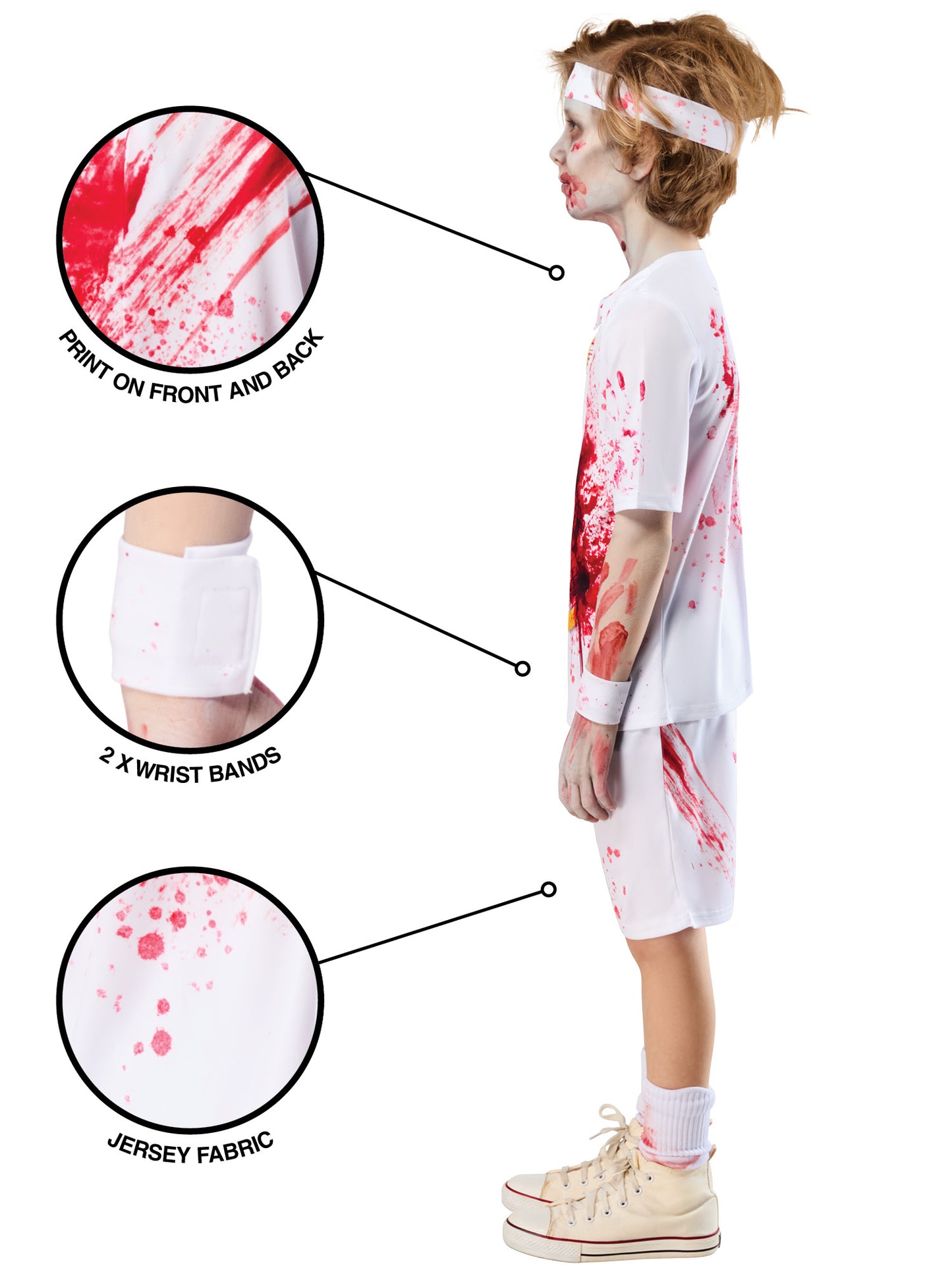 Rubies Zombie-Rotter-Kinderkostüm für Jungen – Rückansicht