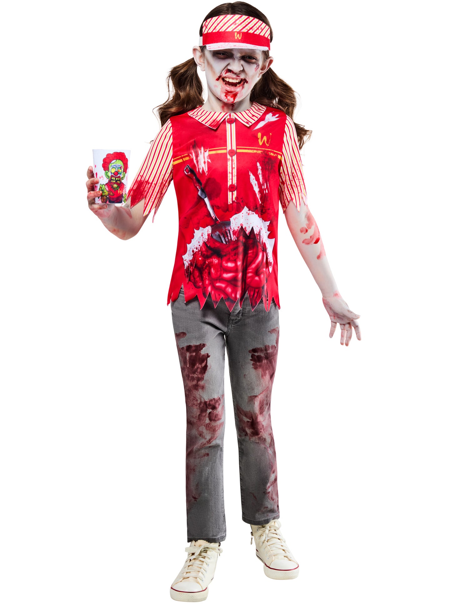 Rubies Zombie Burger Worker Kinderkostüm – Produktansicht