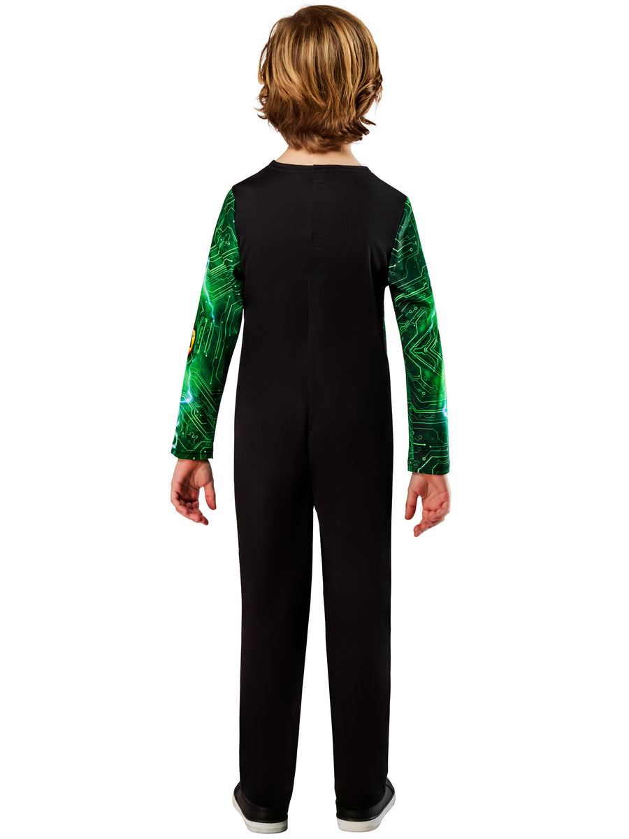 Rubies Gamer-Skeleton-Kinderkostüm mit Glow-in-the-dark-Aufdruck und Maske – Detailansicht