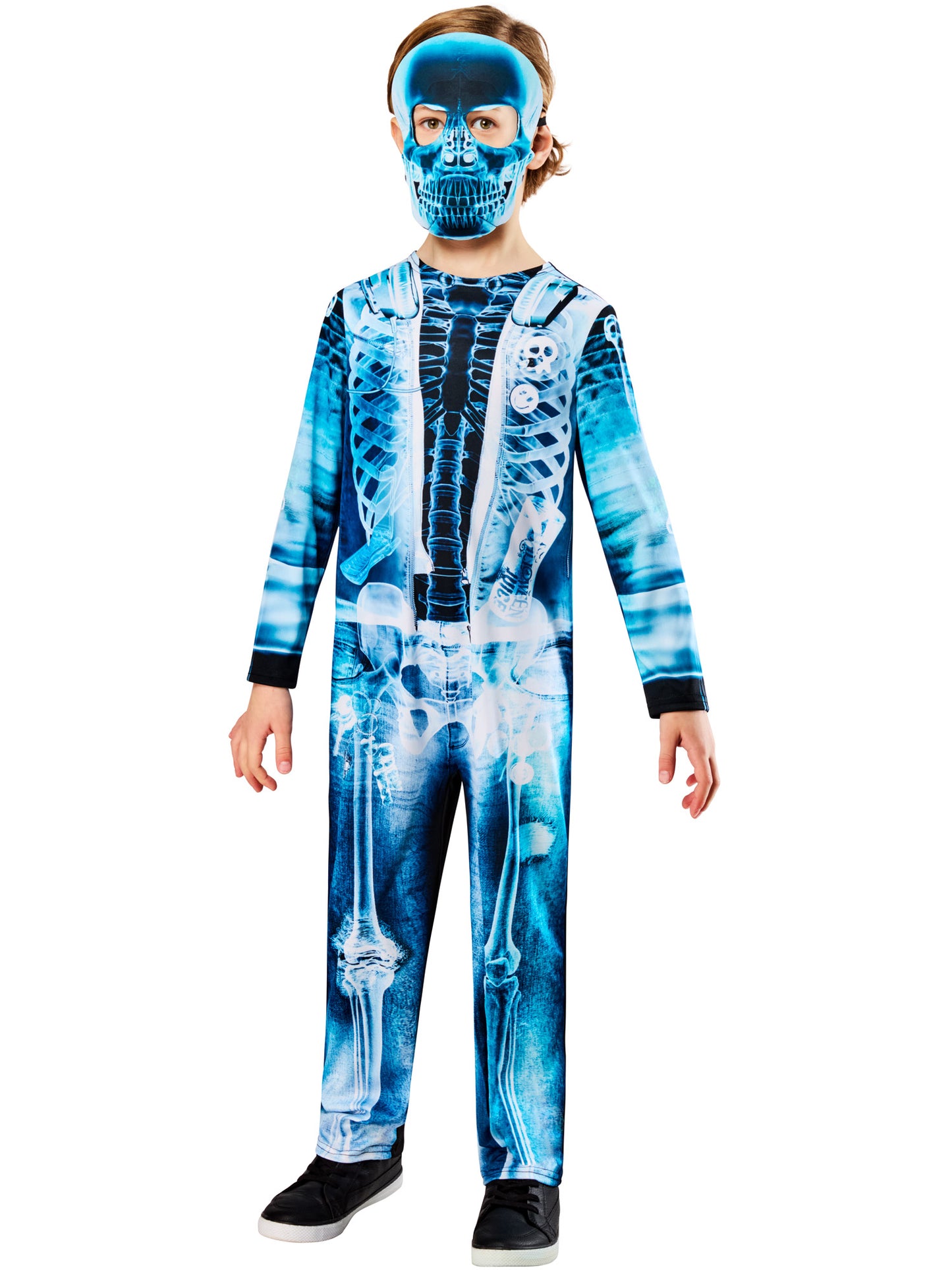 Rubies X-Ray Skeleton Kinderkostüm mit Overall und Maske – Produktansicht