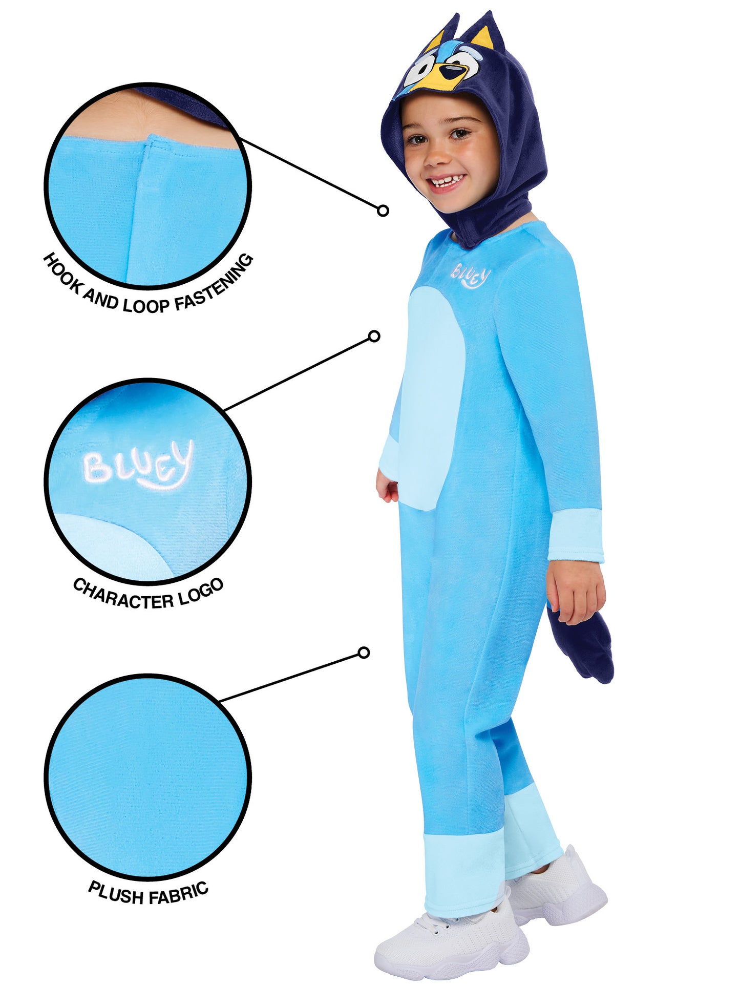 Bluey Deluxe Kinderkostüm von Rubies – Rückansicht