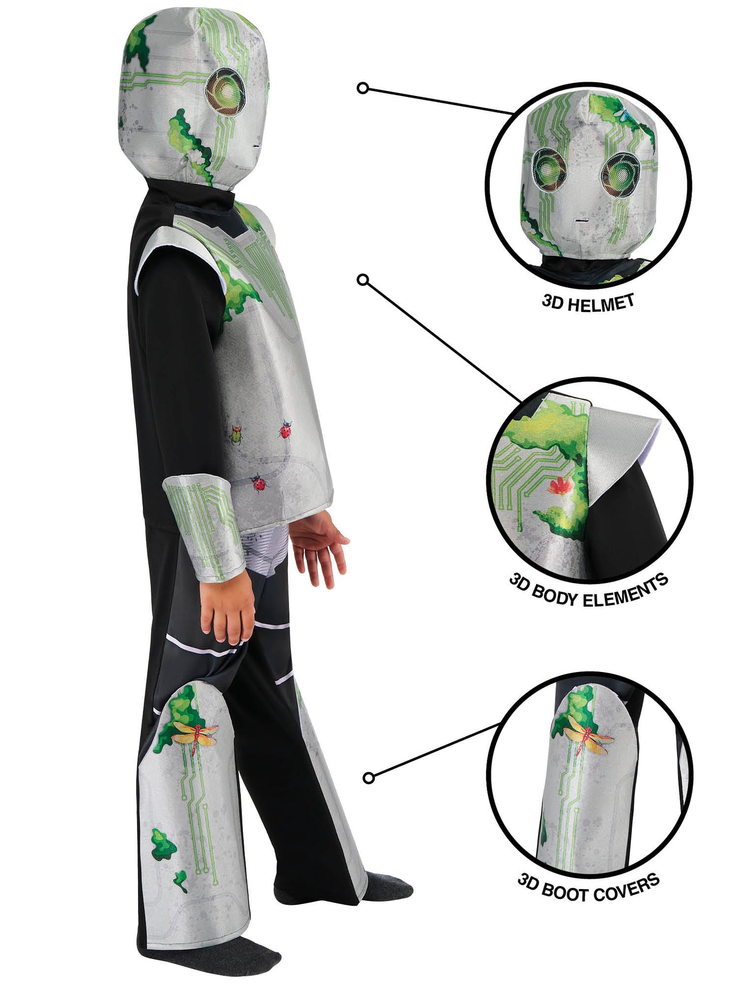 Rubies Adventurous Robot Kinderkostüm für Jungen – Seitenansicht