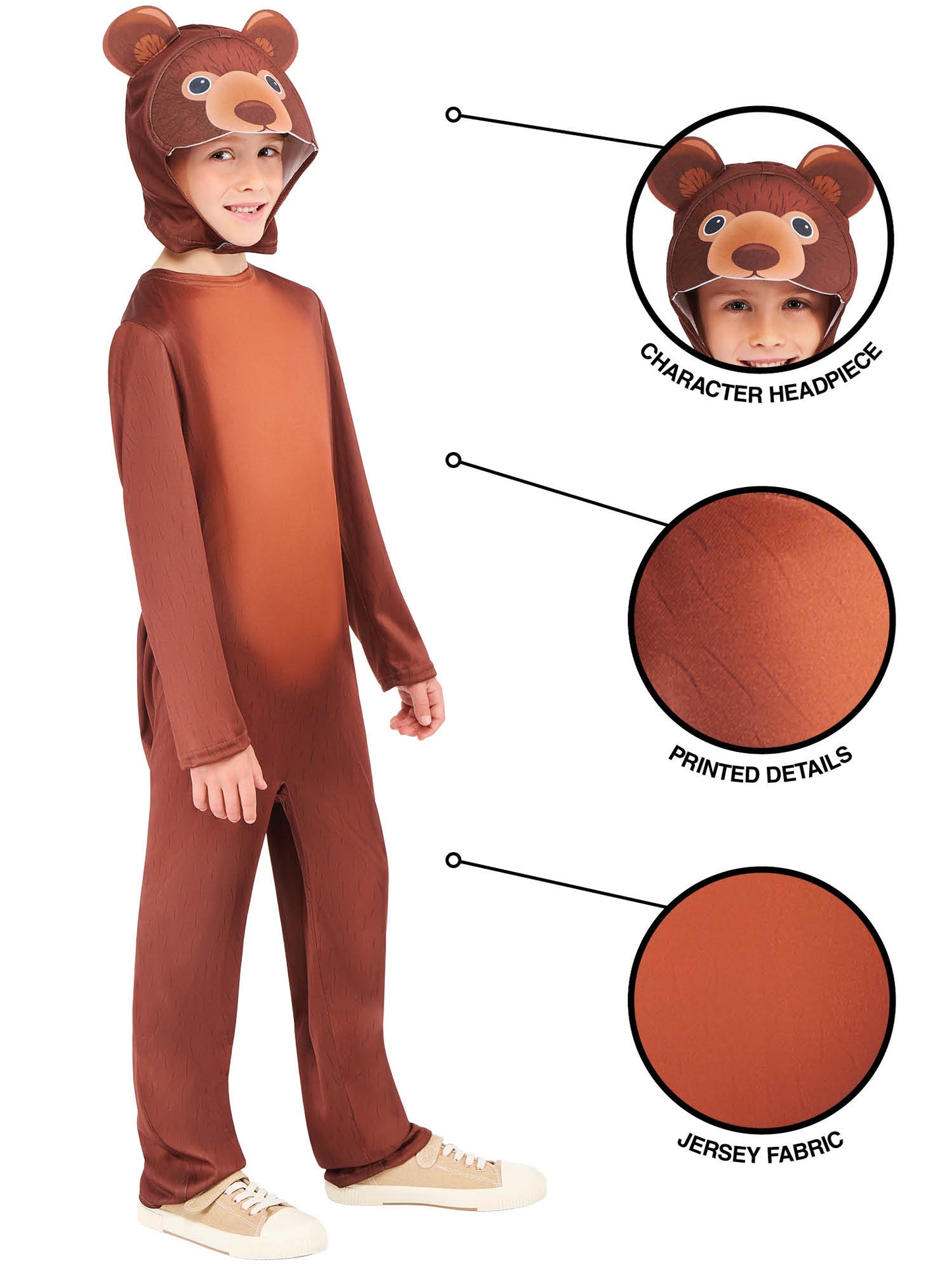Rubies Storybook Bear Kinderkostüm für Jungen – Seitenansicht