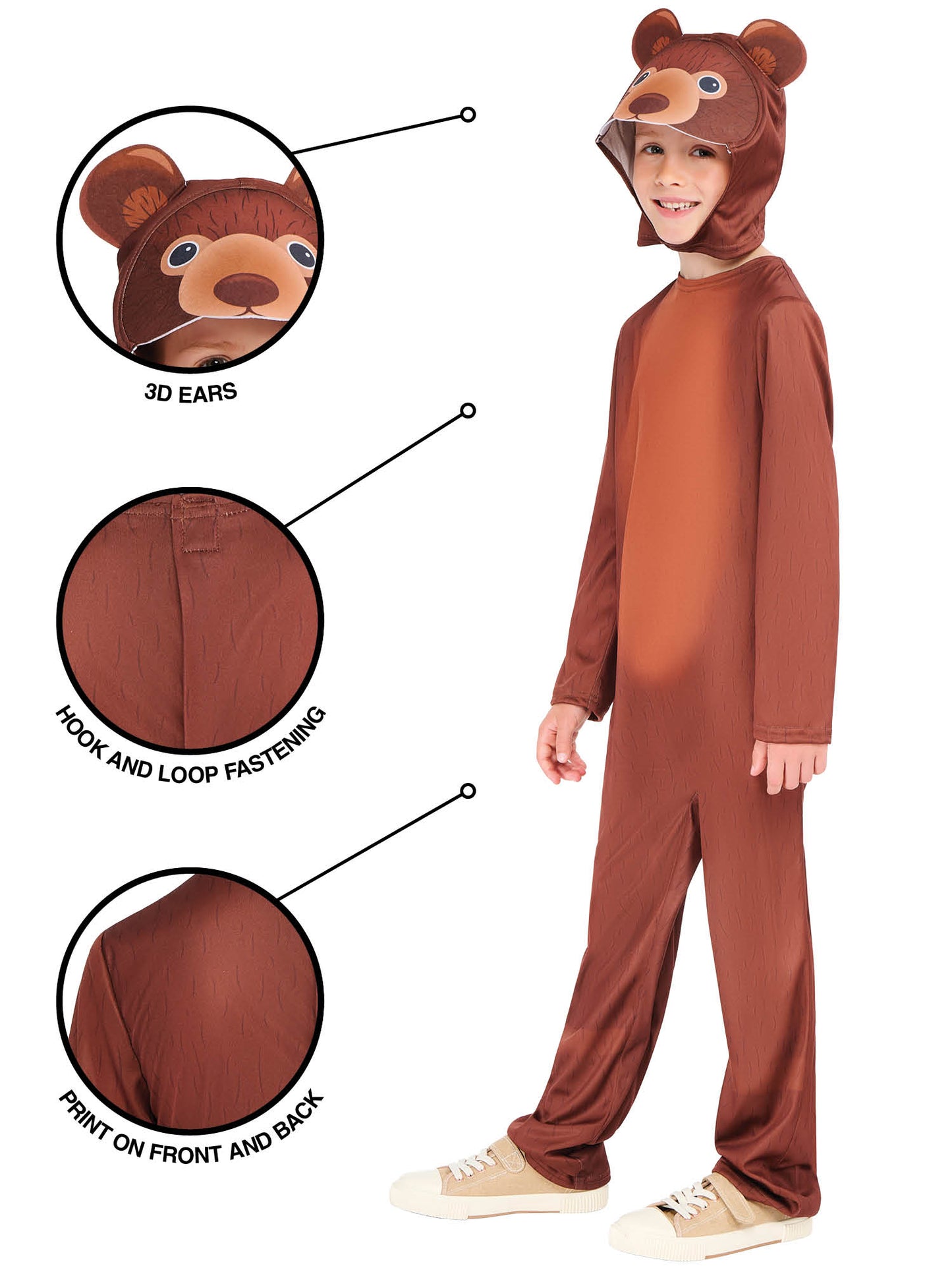 Rubies Storybook Bear Kinderkostüm für Jungen – Rückansicht