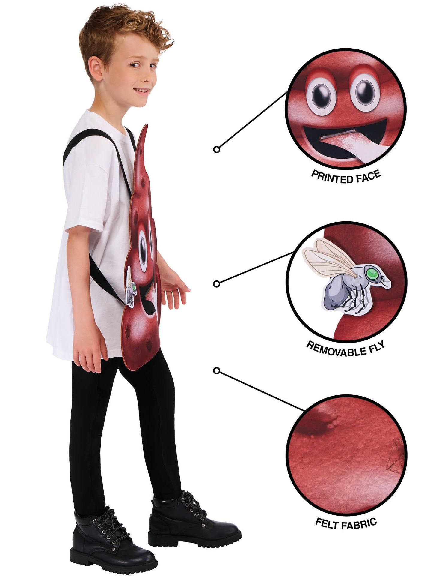 Pooper the Brave Kinderkostüm für Jungen von Rubies – Seitenansicht