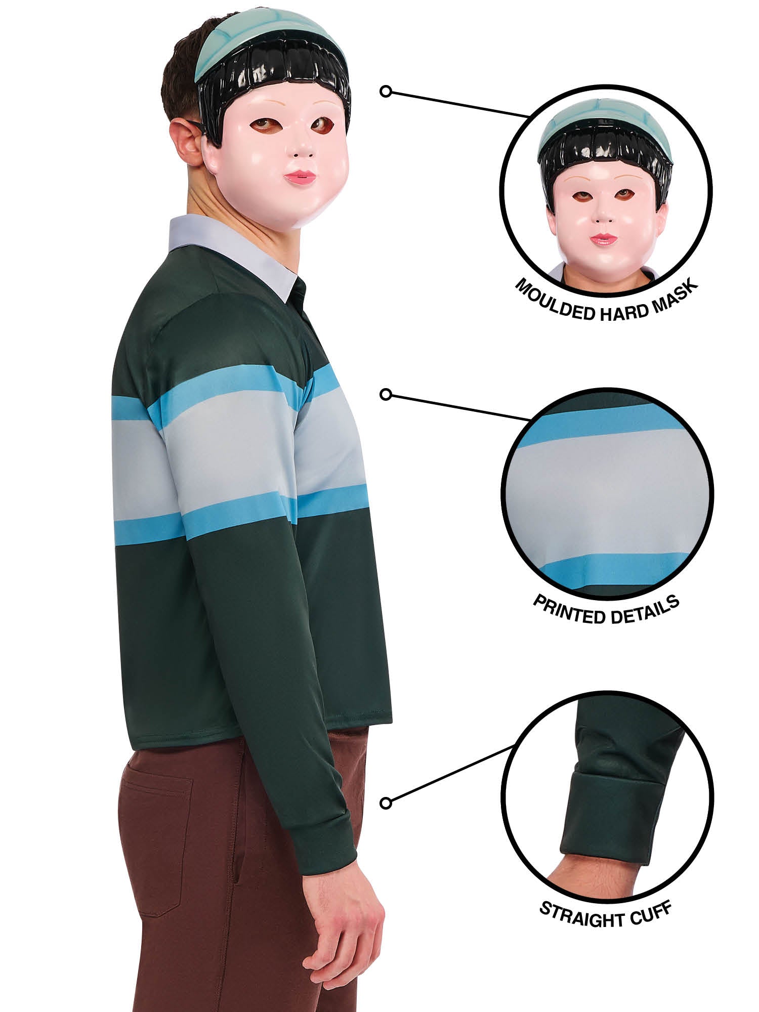 Rubies Boy Doll Kostüm für Erwachsene – Seitenansicht