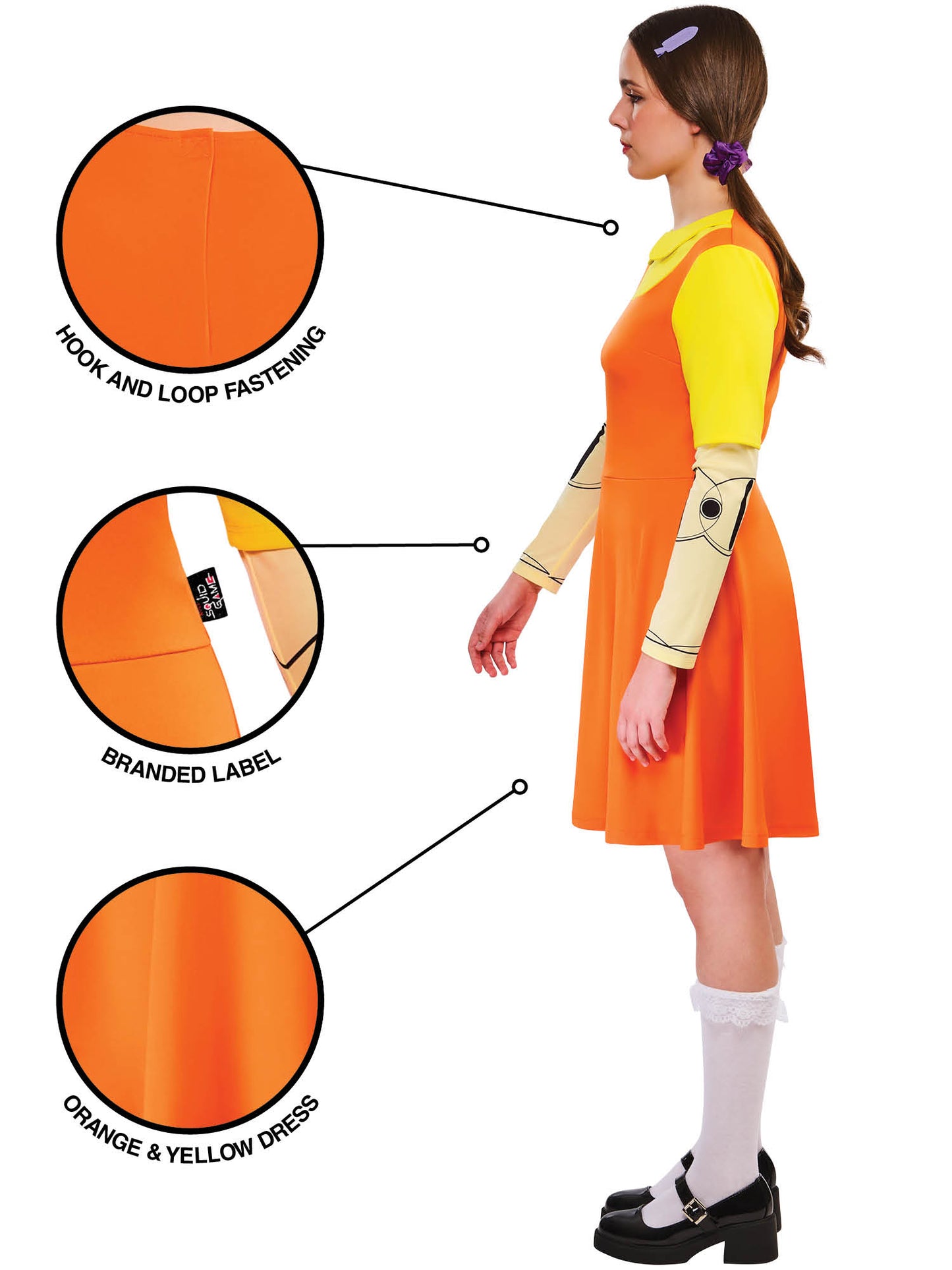 Rubies Girl Doll Kostüm für Erwachsene – Rückansicht