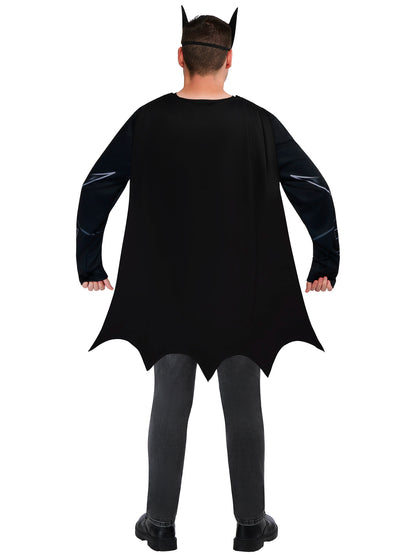 Rubies Batman Kostüm für Erwachsene mit Top und Halbmaske – Detailansicht