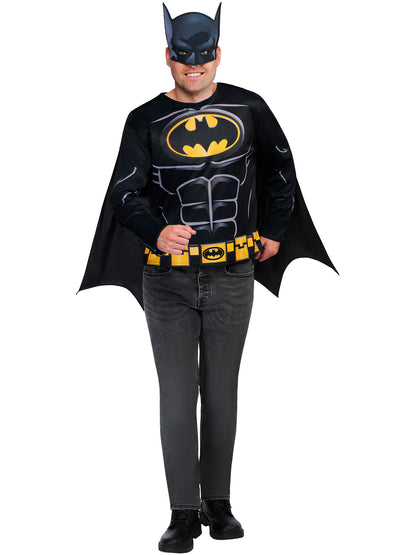 Rubies Batman Kostüm für Erwachsene mit Top und Halbmaske – Verpackung