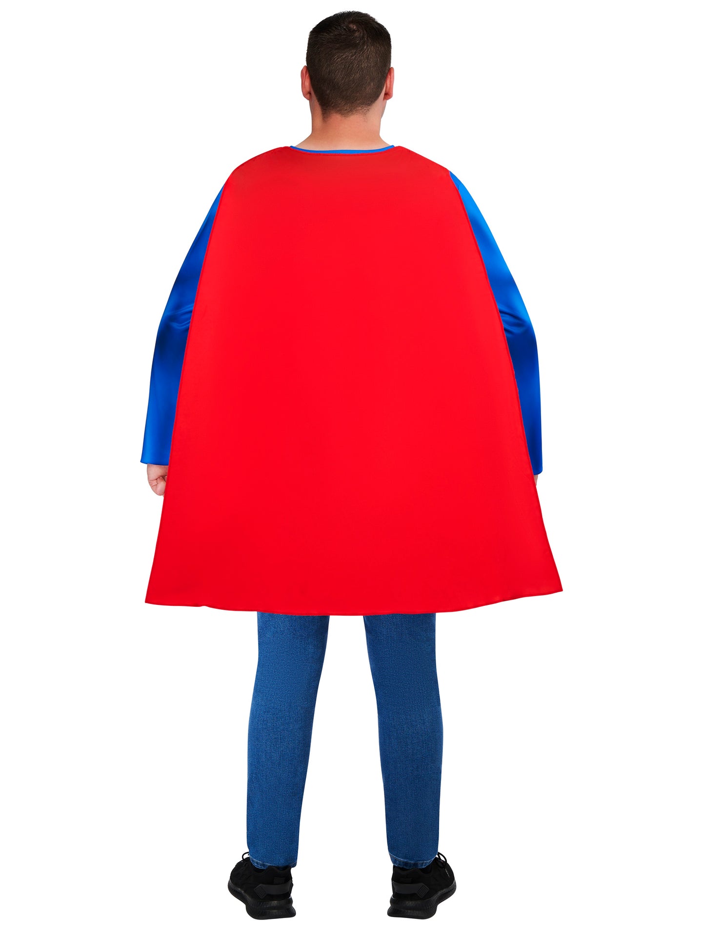 Rubies Superman Kostüm mit Oberteil und Halbmaske für Erwachsene – Detailansicht