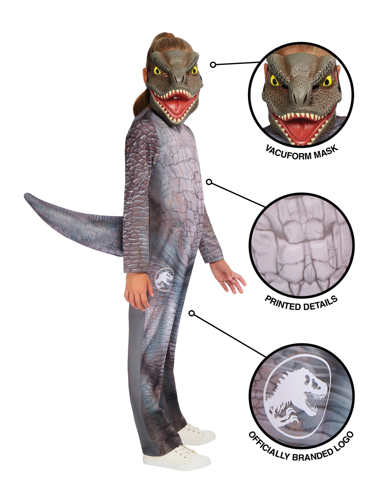 Rubies T-Rex-Kinderkostüm Classic T-Rex – Seitenansicht