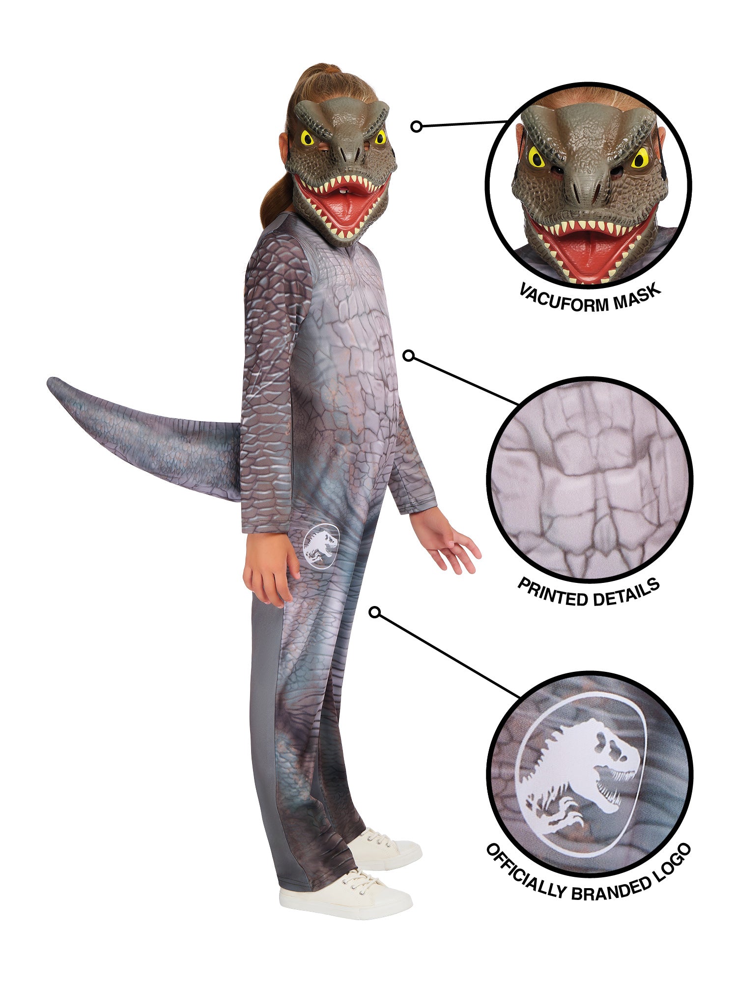 Rubies T-Rex-Kinderkostüm Classic T-Rex – Seitenansicht