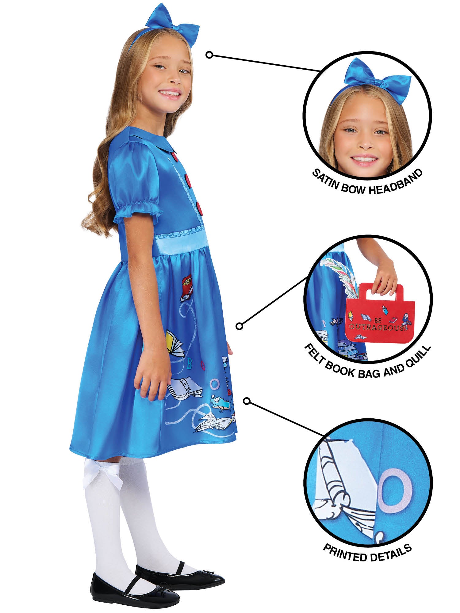 Rubies Matilda Deluxe Kinderkostüm für Kinder – Seitenansicht