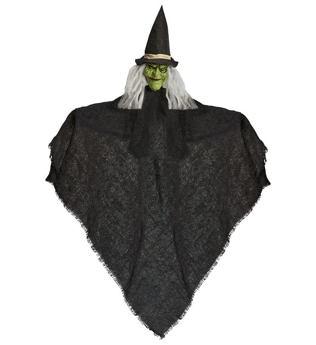 50 cm grosse Hexen-Dekofigur für Halloween und Fasnacht