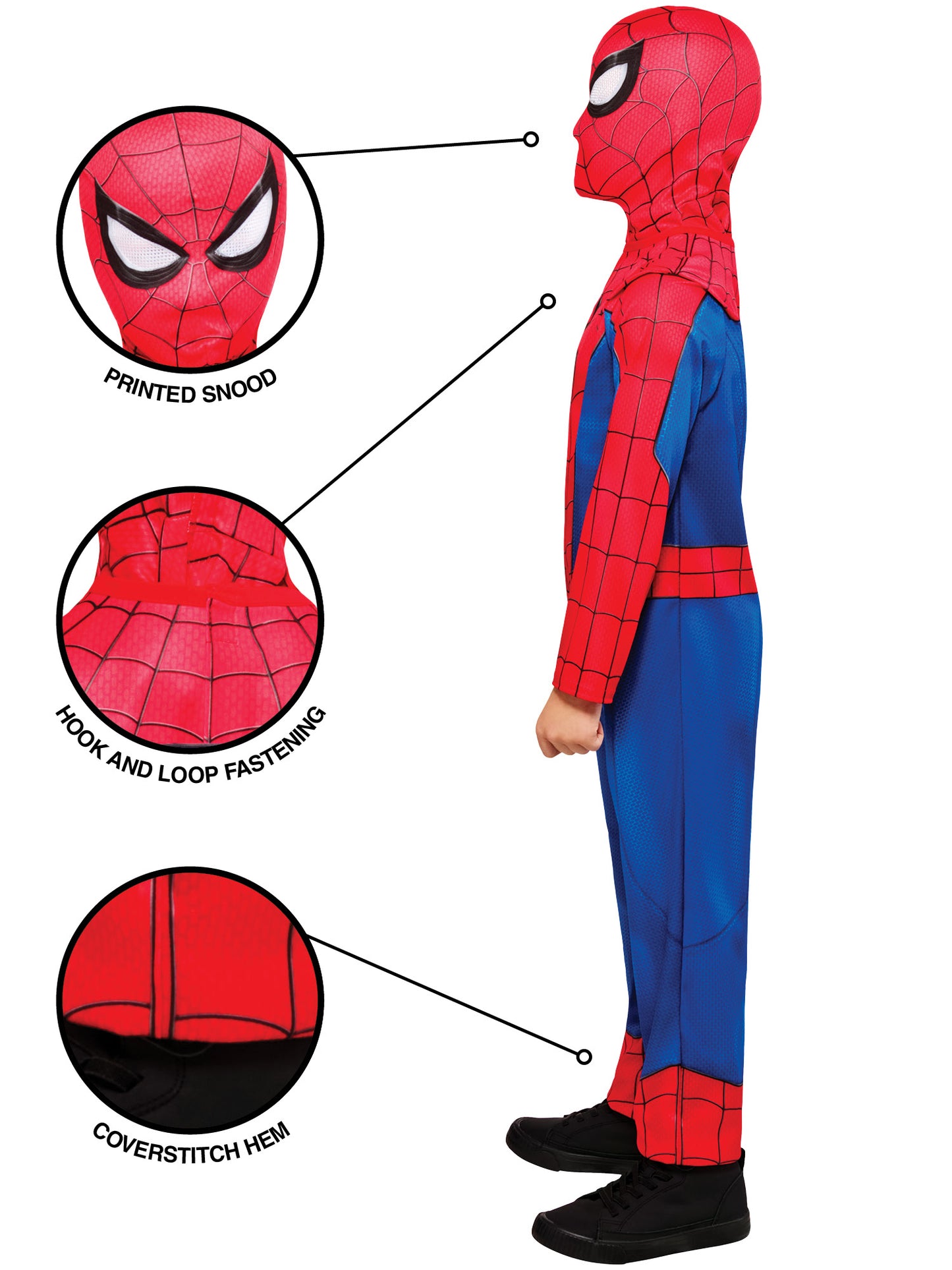 Rubies Spider-Man Kostüm für Kinder – Rückansicht