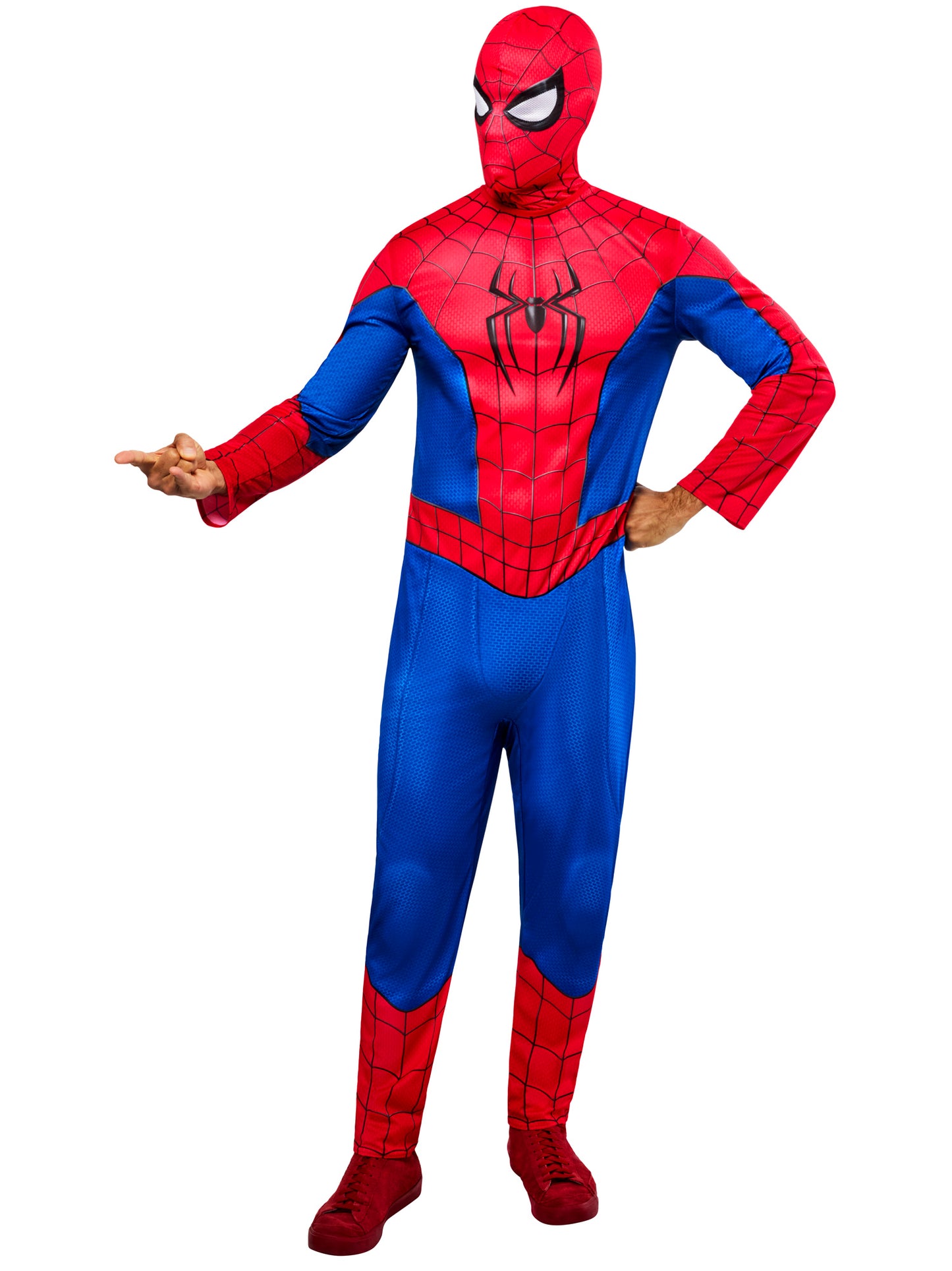Rubies Spider-Man Kostüm in Grösse XS bis L – Verpackung