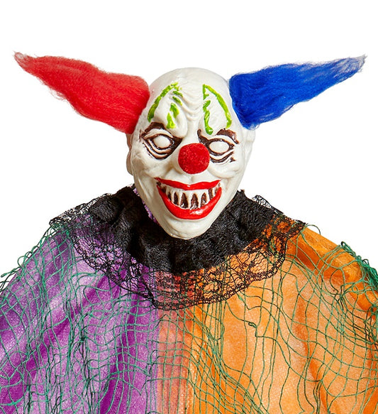 Horror Clown Dekofigur 66 cm mit gruseligem Gesichtsausdruck