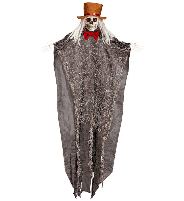 Skelett Bräutigam mit leuchtendem, blinkendem Kopf 105 cm Halloween Dekoration