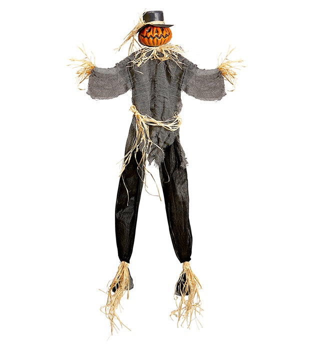 Vogelscheuche 130 cm als Halloween- und Herbstdekoration im Garten