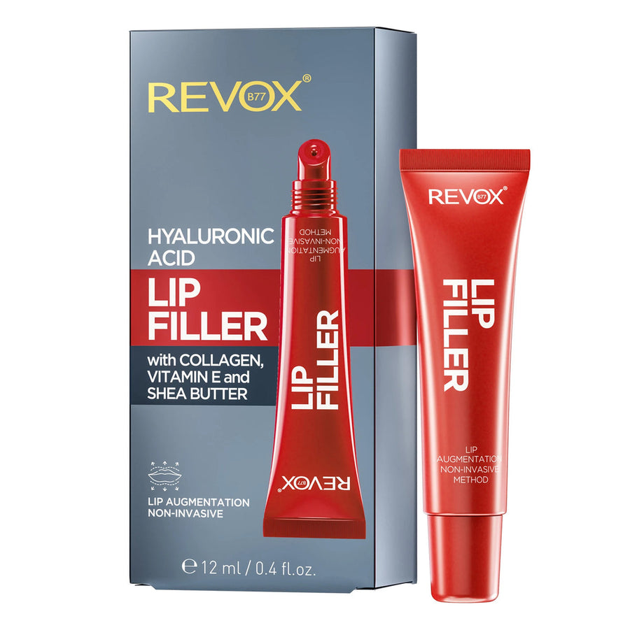 Revox Lip Filler Hyaluronic Acid 12 ml Packung und Flasche
