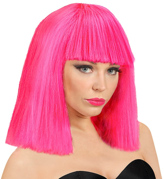 "SHOWGIRL PERÜCKE" neon Pink in Box Neon - Pink