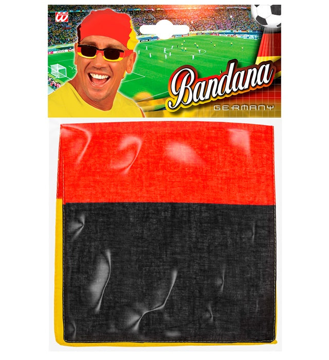 Deutschland Bandana 55x55 cm aus Baumwolle mit Deutschlandfarben