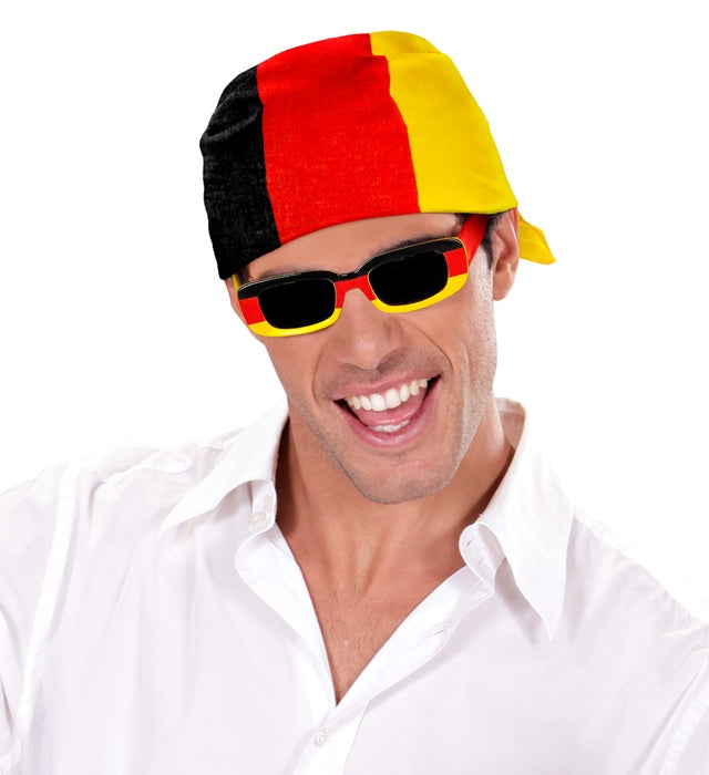 Deutschland Bandana 55x55 cm aus Baumwolle mit Deutschlandfarben