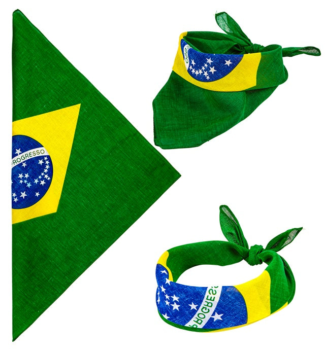 BRASILIEN BANDANA 55x55 cm - 100% Baumwolle