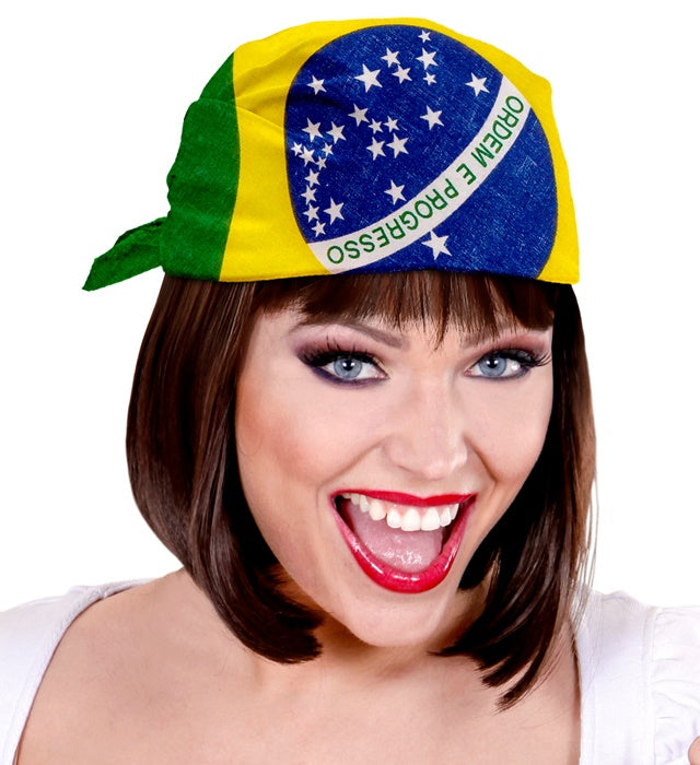 BRASILIEN BANDANA 55x55 cm - 100% Baumwolle