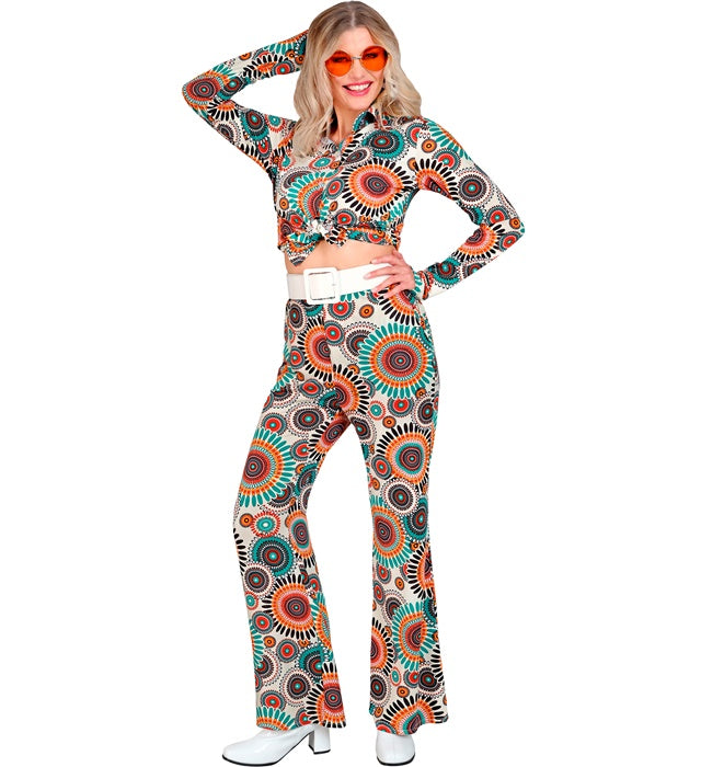 Vintage 60er Jahre Hose im Retro-Design für Fasnacht und Karneval