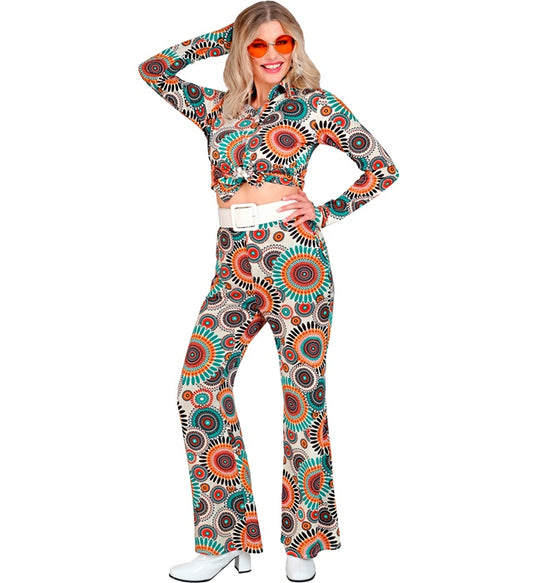 Vintage 60er Jahre Hose im Retro-Design für Fasnacht und Karneval