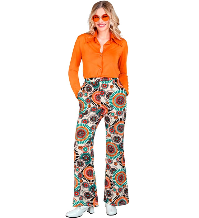 Vintage 60er Jahre Hose im Retro-Design für Fasnacht und Karneval