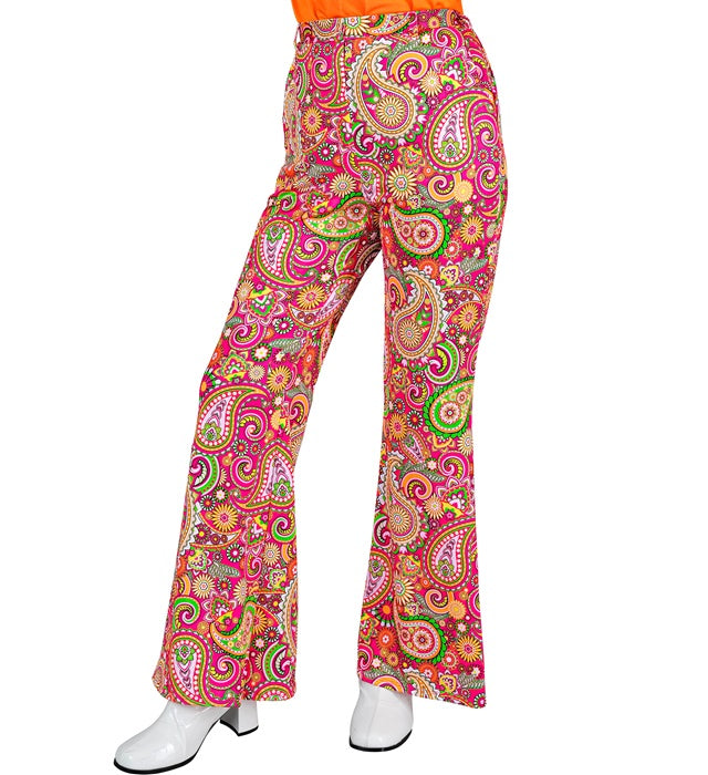 THE 60s FASHION Paisley Hose mit buntem 60er Jahre Muster für Fasnacht