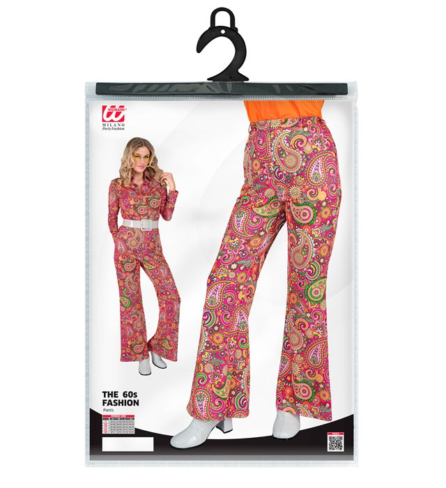 THE 60s FASHION Paisley Hose mit buntem 60er Jahre Muster für Fasnacht