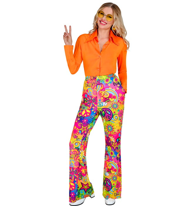 THE 60s FASHION -peace & love Hose im 60er Jahre Stil für Fasnacht