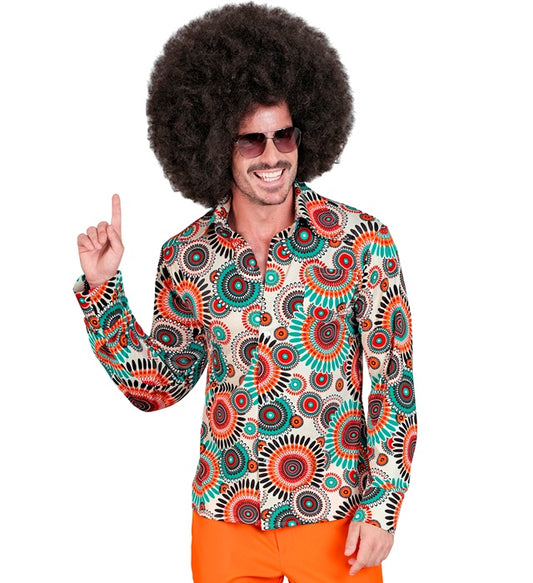 THE 60s FASHION Vintage Hemd im Retro-Stil für Fasnacht und Mottopartys
