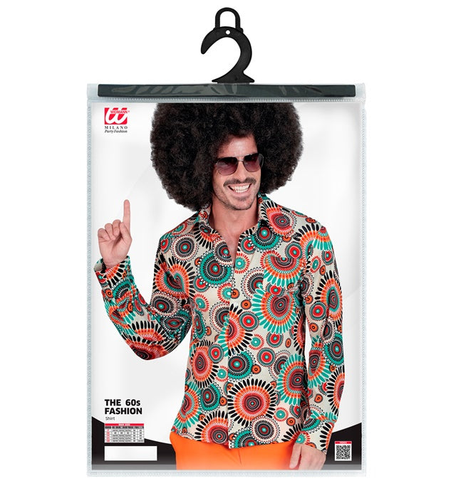 THE 60s FASHION Vintage Hemd im Retro-Stil für Fasnacht und Mottopartys