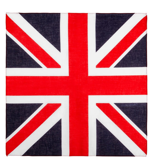 Bandana mit Grossbritannien-Flagge 55x55 cm aus Baumwolle